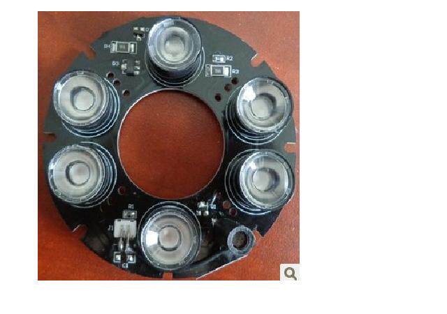 6 lamp beads infrared LED light plate monitor light plate 90 six lights 90 light plate HD six array