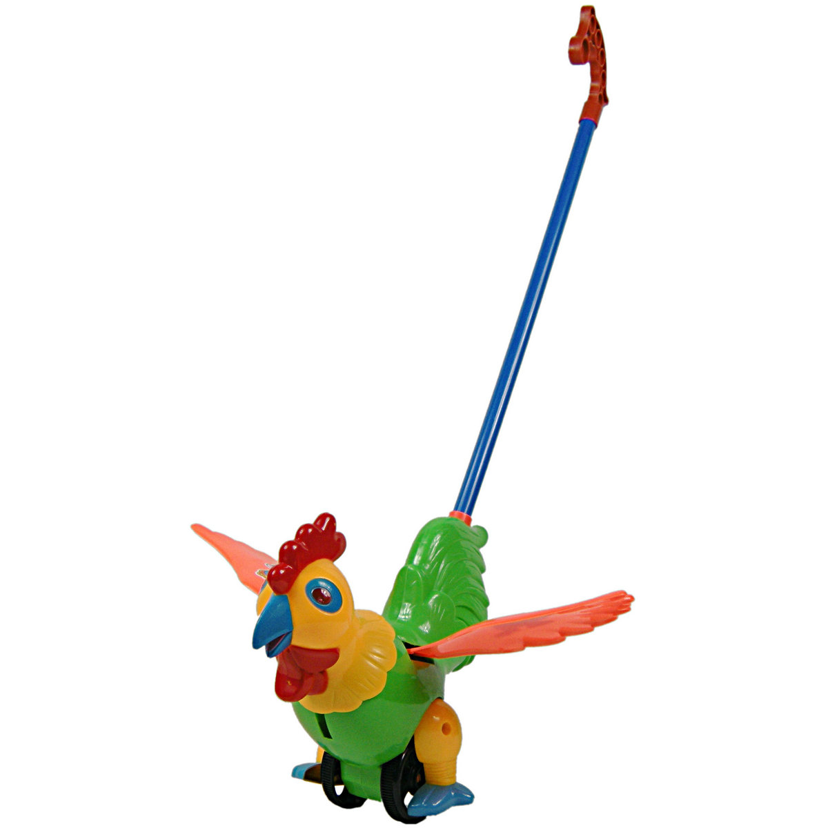 Great Jan Trolley Game Rooster 312 Puzzle Toddler Walker With Single Pole Hand Push Toy Pushy Walking Toy