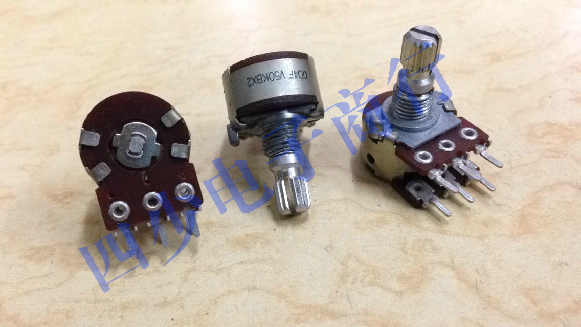 South Korea 16 type potentiometer dual V50KBX2 15MM shaft