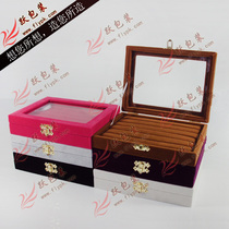 ZBX015 high grade suede bullet plate small jewelry box ring ring ear plate jewelry plate storage box