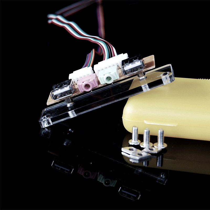 (QDIY) JMPJ-U91 personality host shell transformed computer case 2 0 USB with audio connector