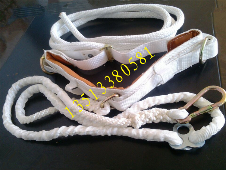 Electrician Belt Northeast Rope Safety Belt High-altitude Work Double Insurance White Rope Rope Safety Belt - Taobao