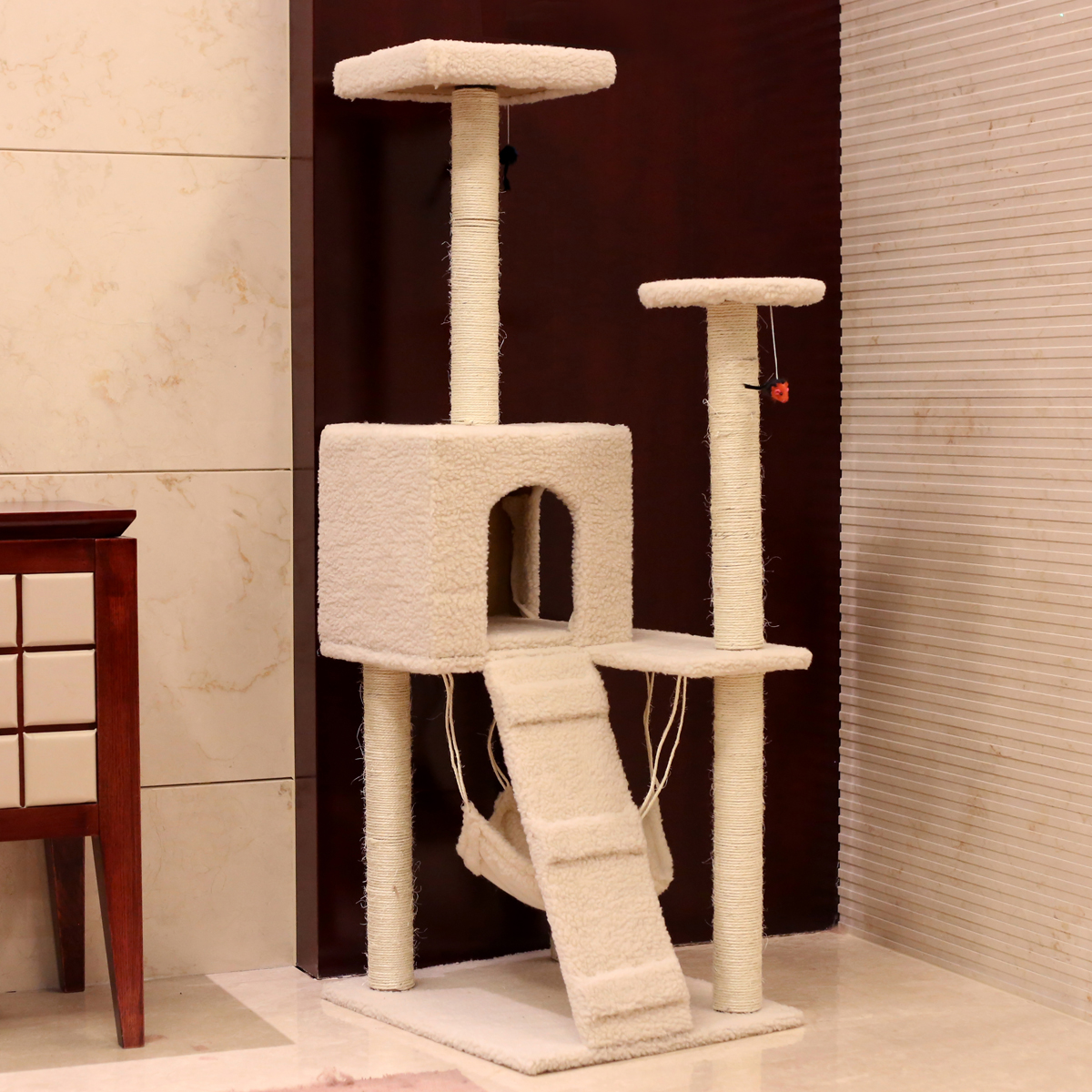 包邮 猫玩具 斑卓猫爬架BT-18016 宠物用品 剑麻猫玩具 猫窝猫树
