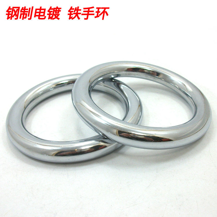 Steel plated iron hand ring Hongjiao Iron Line Fist Tiangigong Bridge Tai Chi Kong Martial Arts Instruments short soldier equipment