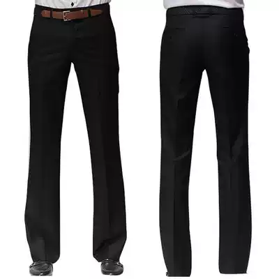 Black business casual pants Summer youth straight pants Gray suit pants Slim Korean trousers