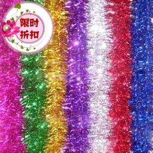 Christmas strip wholesale colorful color strip party celebration classroom kindergarten decoration ribbon pull flower 2M foot