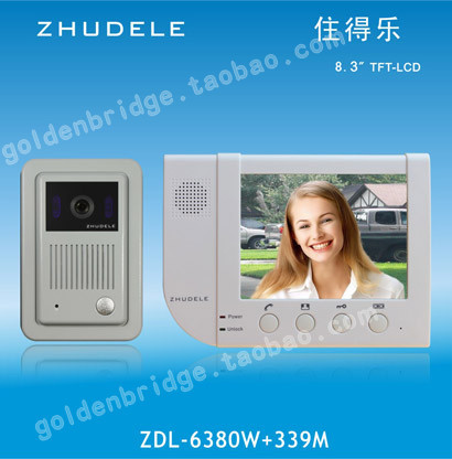 Original Dress-Live Music 8 3 Inch Color Talkback Visible Doorbell CCD Color Visible Doorbell Intercom ZDL