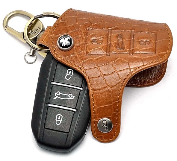 APD/爱普登 新标致508 雪铁龙C4L C5汽车专车专用真皮钥匙包套