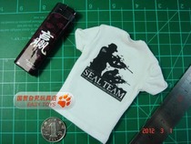 Guomao 1:6 soldiers scattered MC f001I seal pattern white T-shirt real people can not wear