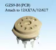 Nine-foot PCB vacuum tube socket GZS9-B1 nine-foot vacuum tube socket 12AX7A