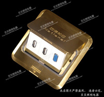  Four-way Songri ground plug two-digit USB VGA ground plug(including bottom box)