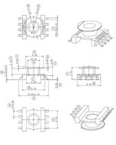 LCP material patch skeleton EC9 5 ER9 5 seagull foot 4 4 4 needle pitch 2 row pitch 10 85(0052)SMD