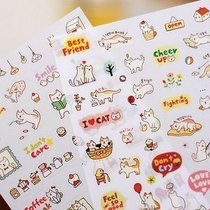 DIY photo album handmade kawaii cat and dog stickers a set of 6 can be used as corner stickers photo