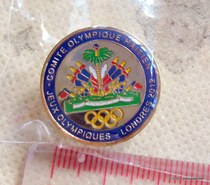 2012 London Olympic Games Badge NOC Haiti National Team Memorial Chapter 