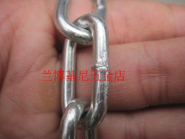 Galvanized new hanging tag hanging chain stainless steel chain 4MM reinforced welding lead dog iron chain advertising chain