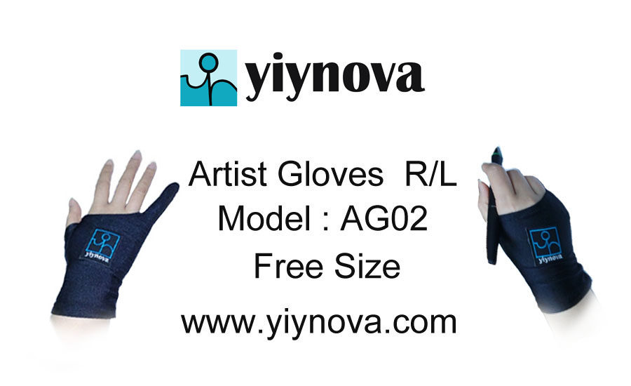 Yiynova digital screen hand painted screen dedicated to the glove