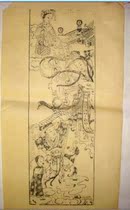 National Intangible Cultural Heritage collection gifts good products Ancient Qing edition Wu Qiang Woodblock New Year painting One Tianhe with 2