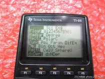 Texas Instruments TI 86 graphing calculator plotting calculator integral calculus statistical programming