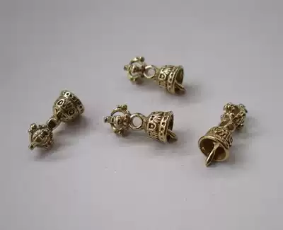 Copper button square]Special wholesale pure brass cross diamond bell Brass diamond rod counter head