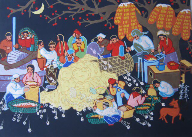 Huxian farmer painting 