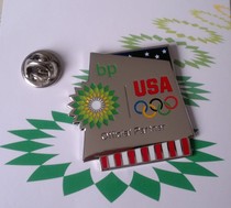 London 2012 Olympic Games badge United States Olympic Committee sponsor badge British Petroleum BP badge