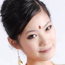 Belly dance brow heart stickers accessories eyebrow heart drop Indian dance eyebrows dance performance forehead stickers water drops forehead stickers