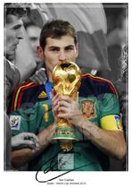 #西班牙夺冠 The signature photo of Casillas by Iker Casillas