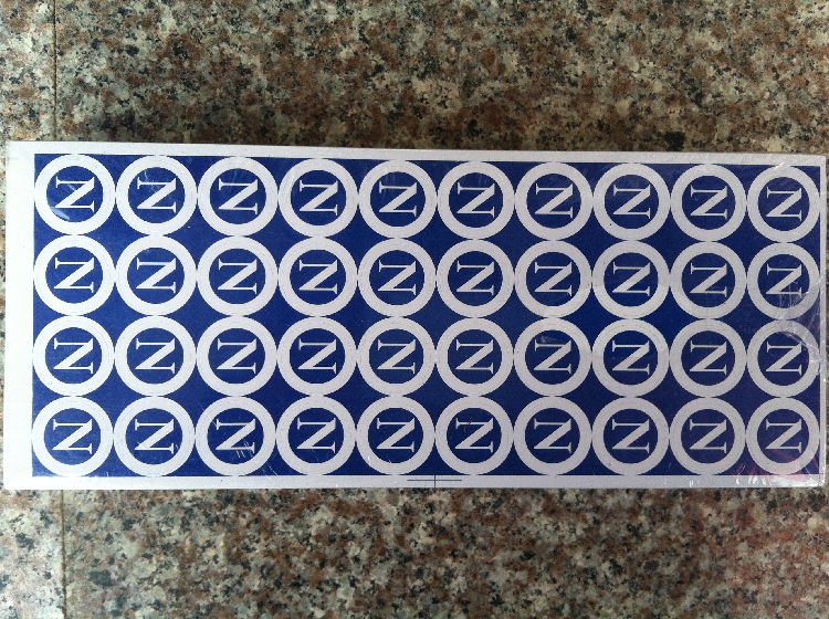 Adhesive ABC Label Paper N ID No. = 40 small circle sheets with a pack of 200 sheets