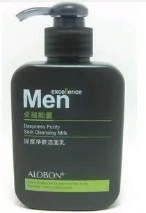 AloBon/雅邦卓越能量男士护理深度净肤洁面乳150ml 包邮正品