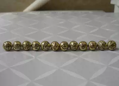 8 5mm twelve Zodiac copper buckle antique Zodiac bronze button hand bronze accessories