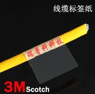 3M Internet Wire Twined Label Paper Waterproof Internet Wire Label Number Plate Cable Label Tickler stickers