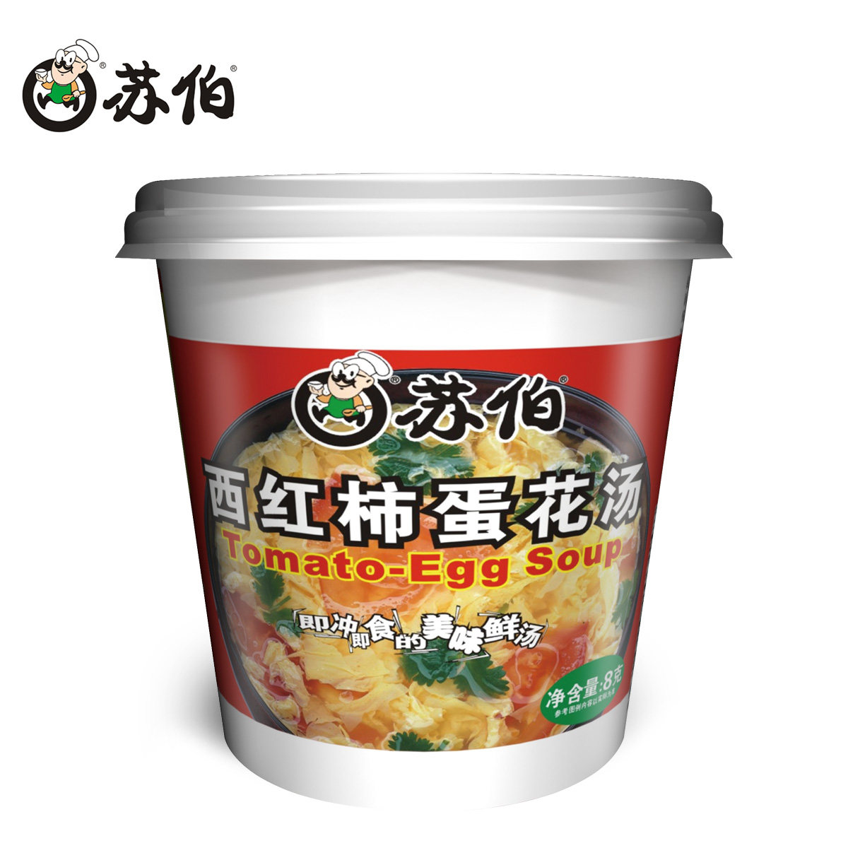 【天猫超市】苏伯西红柿蛋花汤8g/杯开水冲泡低热量即冲即食