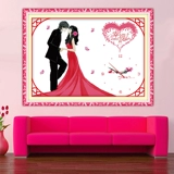 Счастливое соглашение о вышивке Cross Stitch Новые часовые гостиные подъемные комнаты в спальнях очень праздничные и простые современные свадьбы