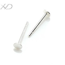 XD p295 3mm flat head needle 925 white ear needle 925 silver stud 925 silver accessories ear needle