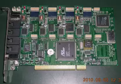 SHT-8B-PCI voice card with 4 TRUNKMKB modules