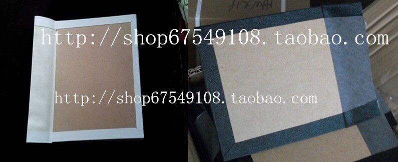 Black and white album backboard crystal album leather - sealed leather - cover film - building consumables fixed photo album cover skin