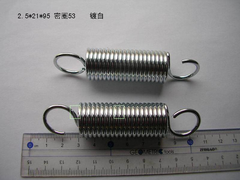 Spot spring Electric car feet support spring Silk roughness 2 5 spring Wenzhou spring manufacturer 2 5*21*95