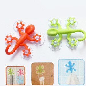 Korea imports gecko sucker cosmetic rooms tied to wall tiger sucker bathroom hook 2 packs