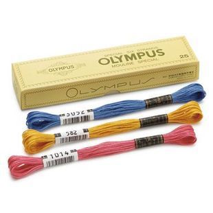 Imported from Japan olympus Olympus No. 25 embroidery thread ￥3 8 sticks total 434