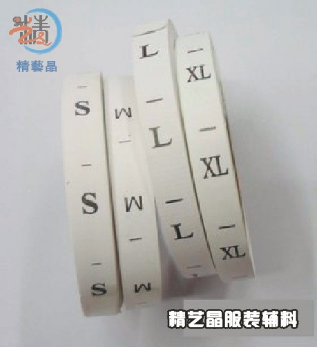 Digital size Size Mark Scarf Scarf Washing Label Size Standard Clothing Accessories