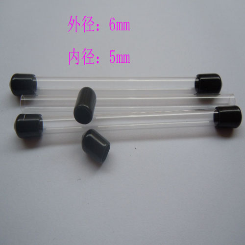 PC transparent tube Round tube Transparent hard tube Incense tube Incense tube with lid dustproof transparent packaging tube 6mm*5mm