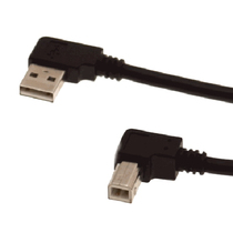 Double Crown Double Elbow USB Transfer Printing Mouth Line USB Revolution Printing Mouth Male Line Elbow Printing Line 1 m