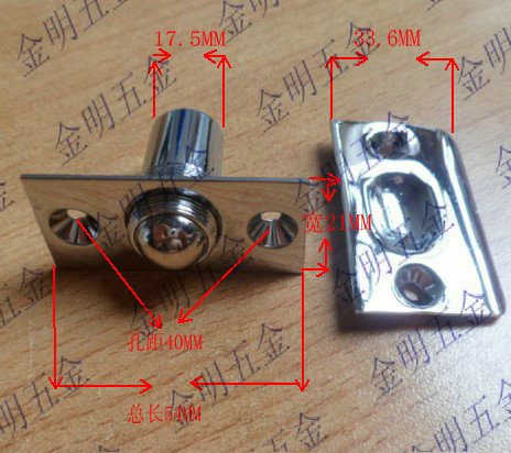 High-grade pure copper door touch copper touch bead spring-type invisible door touch door touch bead door top bead (adjustable)