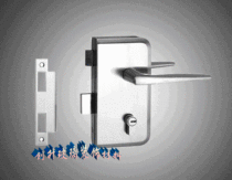 Luxury glass door lock (right open order) glass door handle lock bathroom door lock