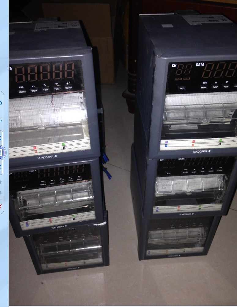 6-channel recorder YOKOGAWA SR10006-2 temperature recorder