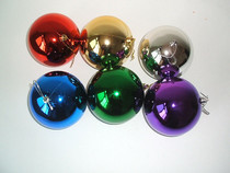 10cm Christmas tree pendant Christmas ball Electroplated ball Mirror ball Color ball venue props Christmas decoration
