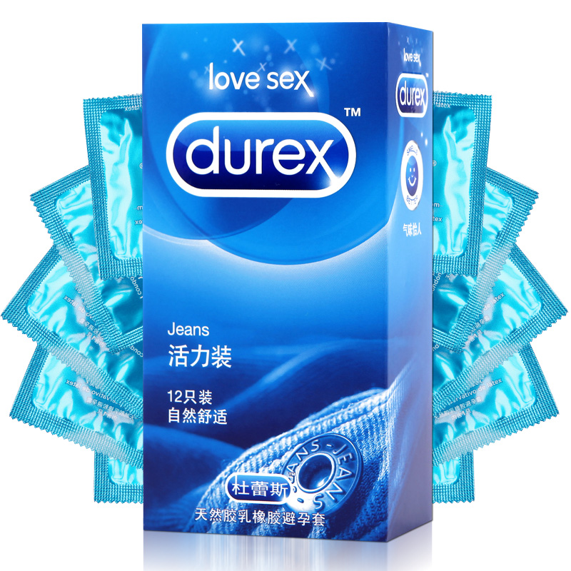 杜蕾斯活力装避孕套润滑直壁平面结构香味成人情趣性用品12只装