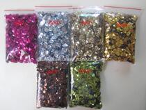 DIY handmade beads 6mm concave hand-sewn beads * Silver sequins*12 colors into diy loose pieces