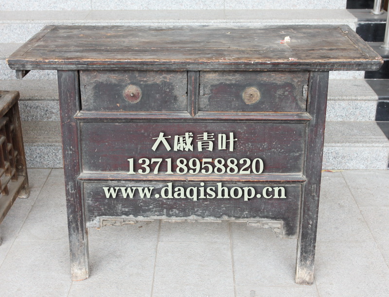Republic Of Republic Solid Wood Old Table Republic 2 Drawers Table Nostalgia Old Retro Table (lease RMB200  days)