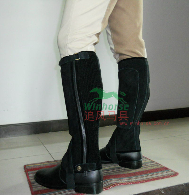 Harness Equestrian products Knight riding equipment Wind-chasing harness Children's leggings-leather anti-fur